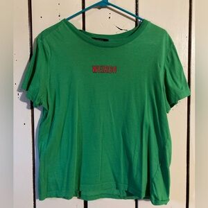 Green “Weirdo” Tee